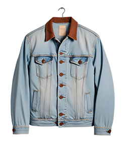 Contrast Collar Denim Jacket